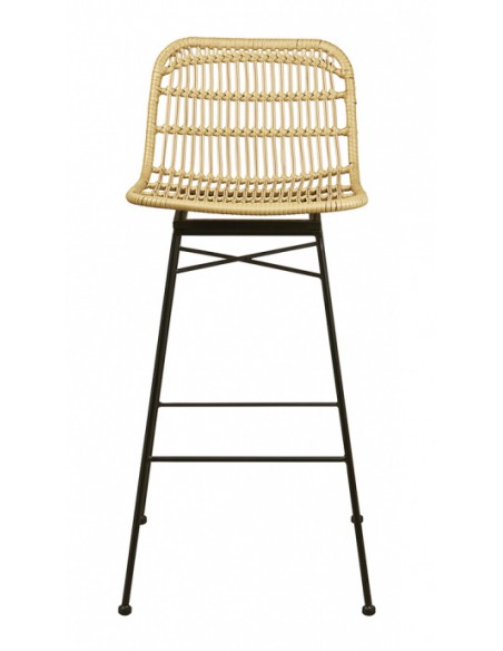 TABURETE PARA TERRAZA DE INTERIOR, ASIENTO Y MEDULA SINTETICA, MOD M5223