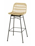 TABURETE PARA TERRAZA DE INTERIOR, ASIENTO Y MEDULA SINTETICA, MOD M5223