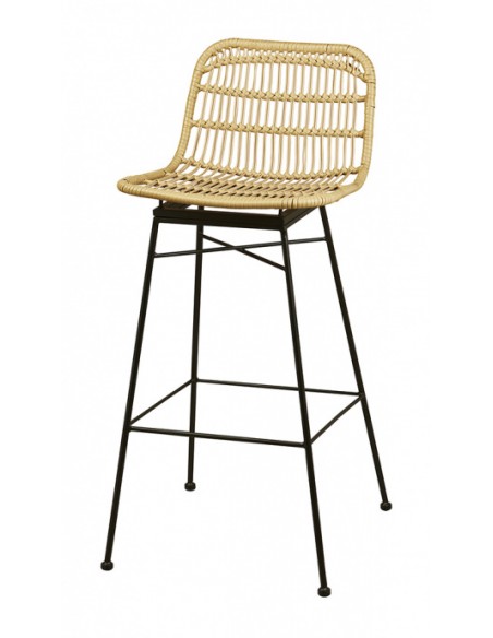 TABURETE PARA TERRAZA DE INTERIOR, ASIENTO Y MEDULA SINTETICA, MOD M5223