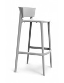 TABURETE DE EXTERIOR Y INTERIOR MONOBLOC DE POLIPROPILENO, MOD V5AFRI