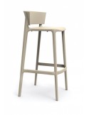 TABURETE DE EXTERIOR Y INTERIOR MONOBLOC DE POLIPROPILENO, MOD V5AFRI