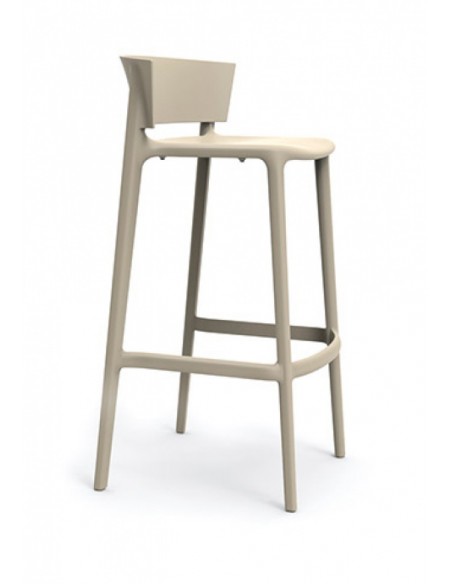 TABURETE DE EXTERIOR Y INTERIOR MONOBLOC DE POLIPROPILENO, MOD V5AFRI