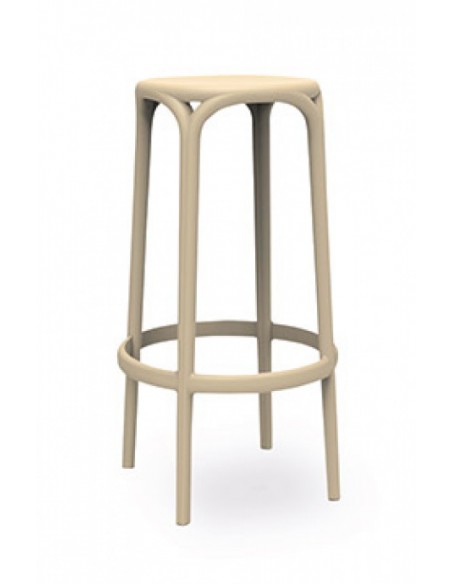TABURETE DE EXTERIOR Y INTERIOR DE POLIPROPILENO, VARIOS COLORES, MOD V5BROOKLYN