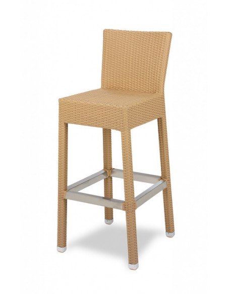 TABURETE DE EXTERIOR ARMAZÓN DE ALUMINIO, RECUBIERTO DE MÉDULA, VARIOS COLORES, MOD M578