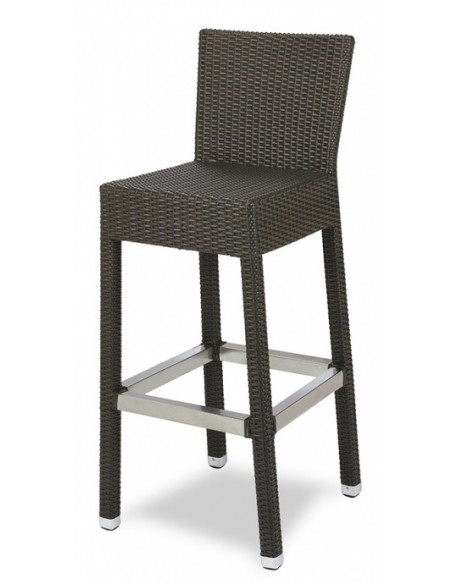 TABURETE DE EXTERIOR ARMAZÓN DE ALUMINIO, RECUBIERTO DE MÉDULA, VARIOS COLORES, MOD M578