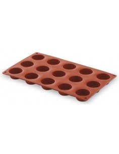 MOLDE SILICONA MINI-BORDELAIS  25x30mm. 15 CAVIDADES LACOR MOD. 66844                                                          