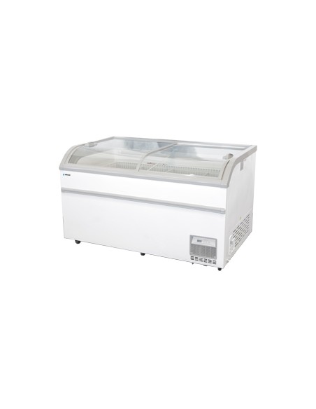 CONGELADOR CON PUERTAS CORREDERAS ACRISTALADAS, DESESCARCHE AUTOMÁTICO, DE MEDIDAS: L2000 X F890 X 880 MM, EDENOX MOD IC-209