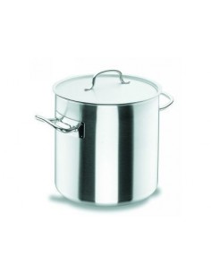 OLLA RECTA  20CMS. 6,20 LTS. ALT. 20CMS. CON TAPA, CHEF-INOX. LACOR MOD. 50120                                                 