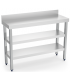 MESA ESTANTERIA BAJO BARRA CON 2 ESTANTES DE MEDIDAS 1200 X 400 X 850 MM REF 074410