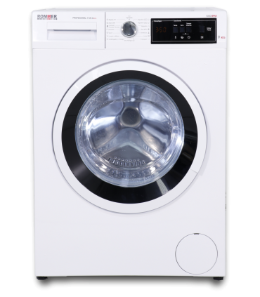 LAVADORA  ROMMER MOD. 1419, CAPACIDAD 9 KG, USO INTENSIVO,EXTERIOR LACADO BLANCO, DE 1000 R.P.M.