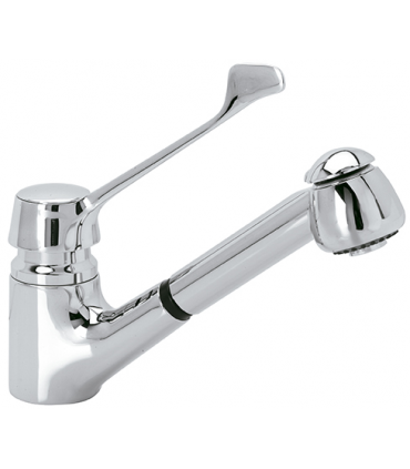 GRIFO MONOMANDO CODO 2 AGUAS, DUCHA EXTENSIBLE R0030223