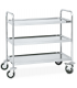 CARRO ACERO INOX. 3 ESTANTES MONTADOS MEDIDAS L895xF595xF950MM BANDEJAS DE L800xF500MM MODELO  F0260404