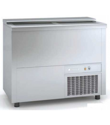 BOTELLERO "TODO INOX" 1MTS. 2 PUERTAS INTERIOR-EXTERIOR ACERO INOX. EDENOX MOD. EB-100-I