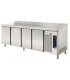 MESA FRÍA 2542X600x850mm  4 PUERTAS, ACERO INOX-304, EDENOX MOD MPS-250HC
