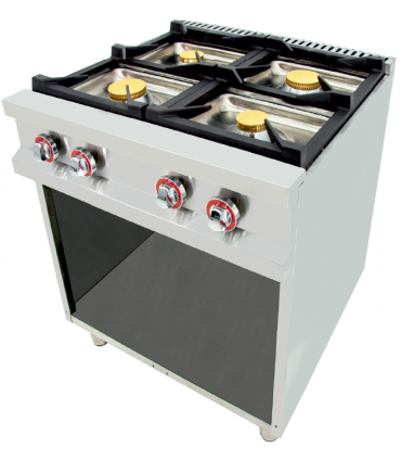 COCINA INOX A GAS CUATRO FUEGOS SIN HORNO ARILEX MODELO 80CG70