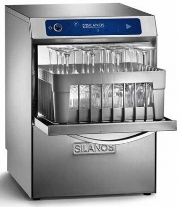 LAVAVASOS INOX. CESTA 50X50 ALTURA ÚTIL 30 CMS SILANOS CON DOSIF. DE JABÓN Y ABRILLANTADOR S-050 JABÓN