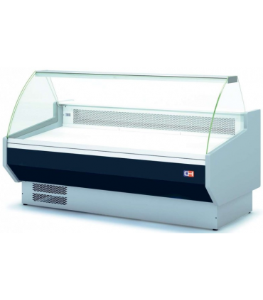 VITRINA REFRIGERADA CRISTAL CURVO CON RESERVA C.H. L1525 X F1100 XA1235H MM  Ref: VEC150-10