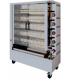 ASADOR DE POLLOS A GAS ARILEX DE 5 ESPADAS CON PEANA Y RUEDAS CAPACIDAD 25 POLLOS MODELO 5ASGP+ESPADAS