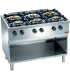 COCINA INOX A GAS SEIS FUEGOS SIN HORNO ARILEX MODELO 120CG70