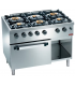 COCINA INOX A GAS SEIS FUEGOS CON HORNO ARILEX MODELO 120CG70H