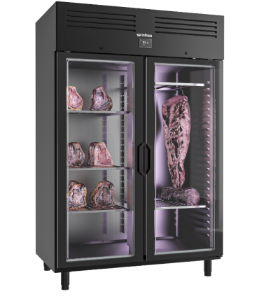 ARMARIO MADURADOR DE CARNE INFRICO DRY AGED 2 PUERTAS NEGRO MODELO AGB1402MDAB