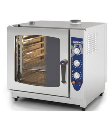 HORNO MIXTO A GAS INOXTREND COMPACT MOD CDA107G DE 7 BANDEJAS GN 1/1
