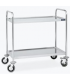 CARRO ACERO INOX. 2 ESTANTES MONTADOS MEDIDAS L895xF595xF950MM BANDEJAS DE L800xF500MM MODELO  F0260401