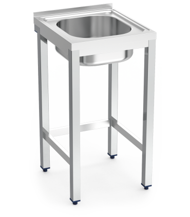 FREGADERO 1 CUBETA A600XF500XH850 ACERO INOX. REF. 050606