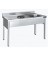 FREGADERO 1 CUBETA+ARO DESBARAZADO  1400X700X850MM MOD.FBAD0714