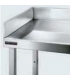 PETO LATERAL ACERO INOX PARA MESAS FONDO 600MM  MOD CPE00005