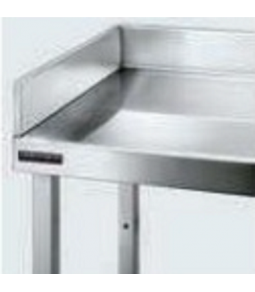 PETO LATERAL ACERO INOX PARA MESAS FONDO 600MM  MOD CPE00005