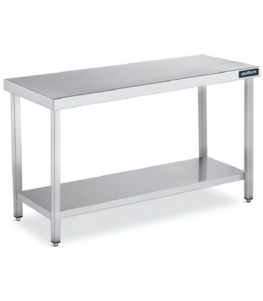 MESA FONDO 800MM CENTRAL CON ESTANTE (VER MEDIDAS Y PRECIOS EN EL INTERIOR) MOD MCF800-1E