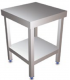 MESA ACERO-INOX PARA CORTADORAS 1 ESTANTES 505X505X655 MOD. 074422