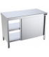 MESA ARMARIO CENTRAL INOX, FONDO 700 MM CON PUERTAS PASANTES, MOD FCPP7100 ESCOGER MEDIDAS