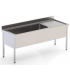 FREGADERO  1CUBETA+1 ESCURRIDOR.2000X700X850MM. INDUSTRIAL GRAN CAPACIDAD ACERO INOX MOD. FBGI0720