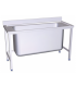 FREGADERO INOX,  EXTRA GRAN CAPACIDAD 1 CUBETA,  DE MEDIDAS EXTERIORES 1500 X 600 X 850 MM. FRICOSMOS REF 053812