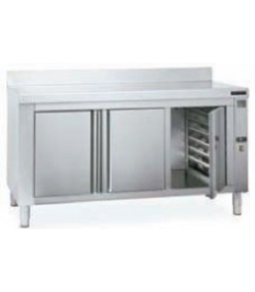 MESA CALIENTE MURAL FONDO 700MM CON GUIAS GN 1/1 A1600XF700XH850MM F0432002