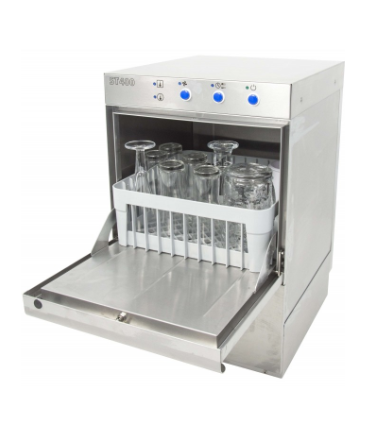 LAVAVASOS INDUSTRIAL INOX. CON CESTA 40X40 Y BOMBA DE DESAGÜE  MODELO ST400B