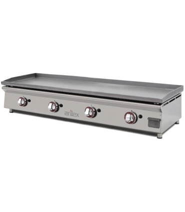 PLANCHA A GAS 4 FUEGO ACERO LAMINADO 6MM 11 kWS MOD 120PGLN