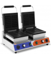 MÁQUINA DE GOFRES DOBLE ELÉCTRICA 1,5+1,5KW 63X380X270H MM PEKÍN WF-2210-2