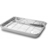 BANDEJA CON REJILLA EN ACERO INOX DE 40,5X30,5X2,5 LACOR 15567