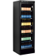 ARMARIO REFRIGERADO 1 PUERTA DE CRISTAL COLOR NEGRO 595X640X1840H MM LÍNEA VIBORG CEV425-I BLACK