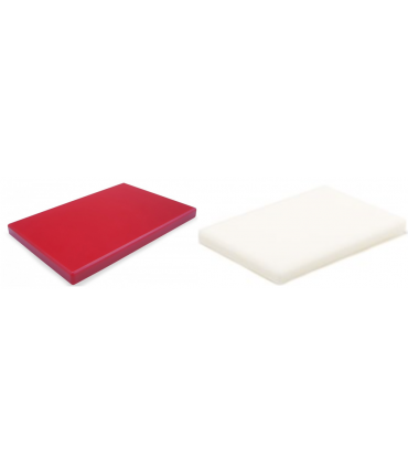 TABLAS DE POLIETILENO PARA CORTE BLANCO Ó ROJO 600X400X20MM MOD RR060420