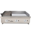 FRYTOP A GAS 65 CMS ARILEX CROMO DURO DE 15MM+BARBACOA A GAS 35 CMS 16.5 KWS MODELO  100FRYGCBN