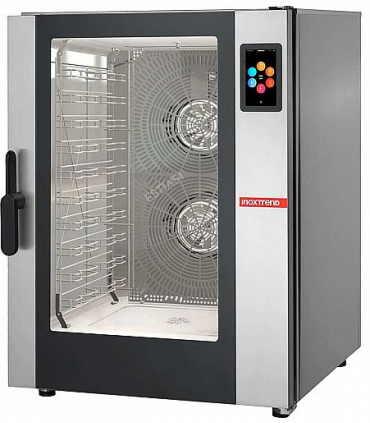 HORNO MIXTO VAPOR CONVECCIÓN ESPECIAL PAELLAS Y PANADERÍA DIGITAL INOXTREND 12 BANDEJAS MODELO PBDT012E