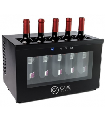 EXPOSITOR SOBREMESA TERMOELÉCTRICO 12º A 18ºC PARA 5 BOTELLAS MODELO  CV-7-D