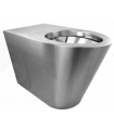 INODORO WC EN ACERO INOXIDABLE 456020 salida horizontal