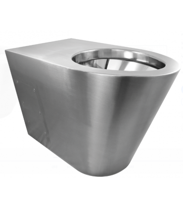 INODORO WC EN ACERO INOXIDABLE 456018 salida vertical