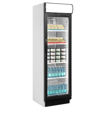 ENFRIADOR DE BOTELLAS PUERTA CRISTAL TEFCOLD CEV425CP 2 LED