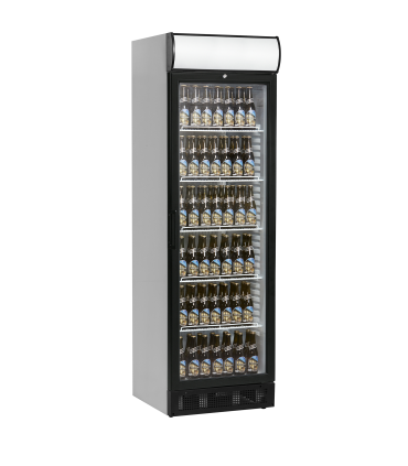 ENFRIADOR DE BOTELLAS PUERTA CRISTAL MEDIDAS L595 x F640 x A1980MM TEFCOLD SCU1375CP